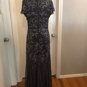 Formal full length sequined dress.